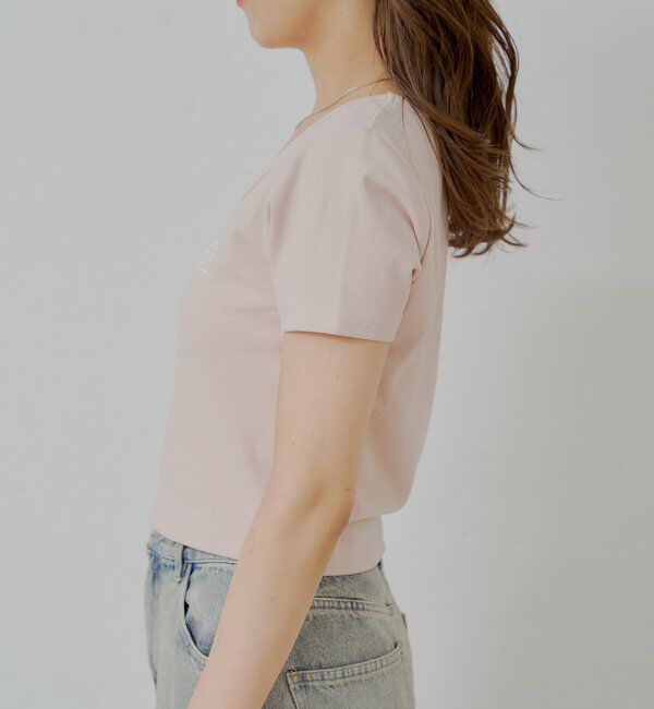  「スクエアネックロゴT」|Tシャツ・カットソー|