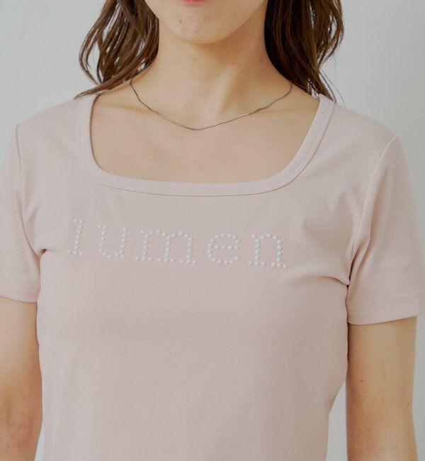  「スクエアネックロゴT」|Tシャツ・カットソー|