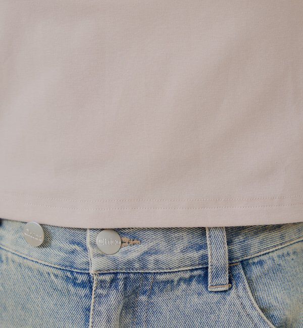  「スクエアネックロゴT」|Tシャツ・カットソー|