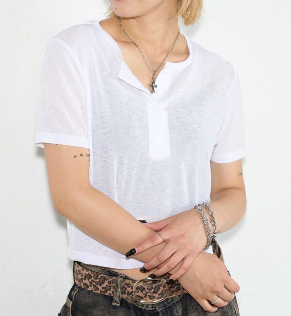  「シアーヘンリーTEE」|Tシャツ・カットソー|