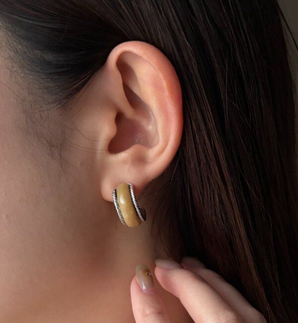  「〈GOLDY/ゴールディ〉ストーンビンテージ調ピアス」|リング|