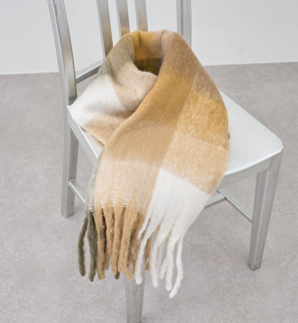  「ロングチェックマフラー」|マフラー|