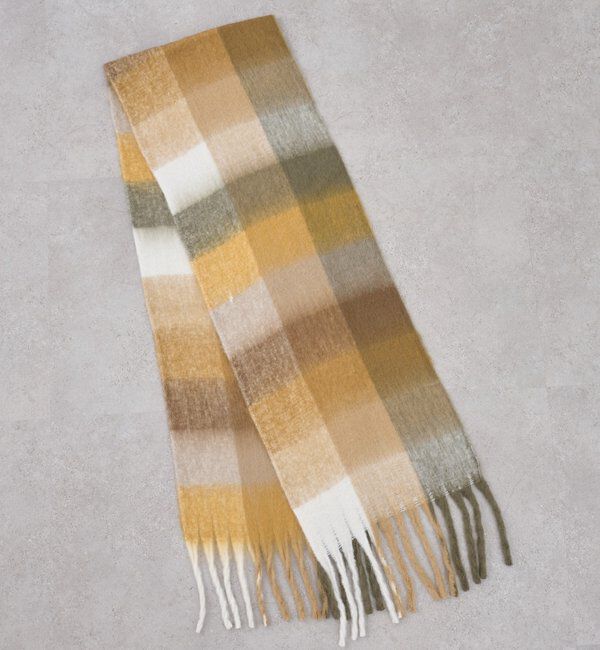  「ロングチェックマフラー」|マフラー|