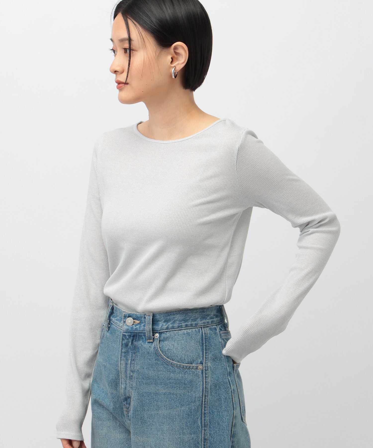 A part by 「ラメメボート_長袖」|Tシャツ・カットソー|