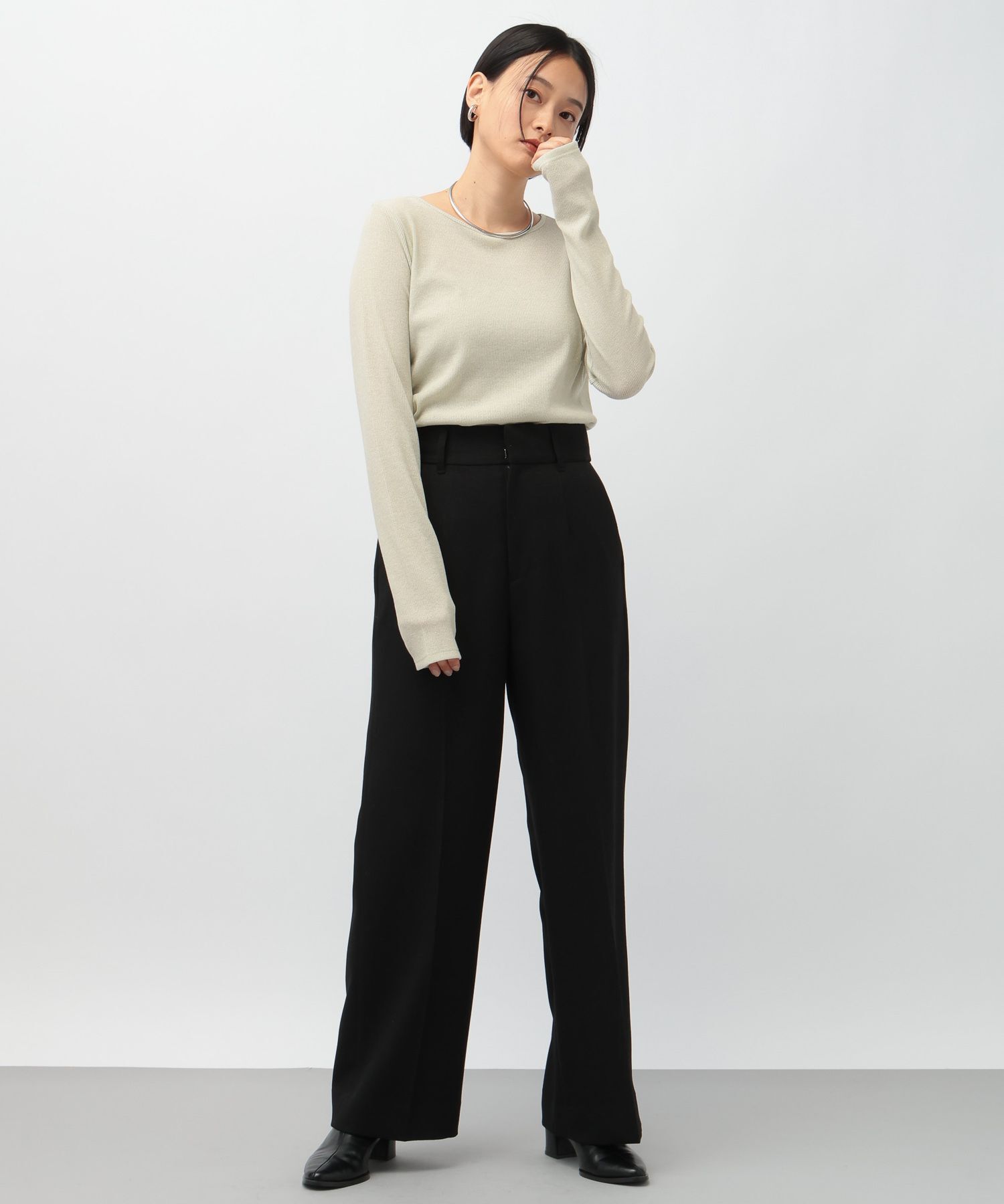 A part by 「ラメメボート_長袖」|Tシャツ・カットソー|