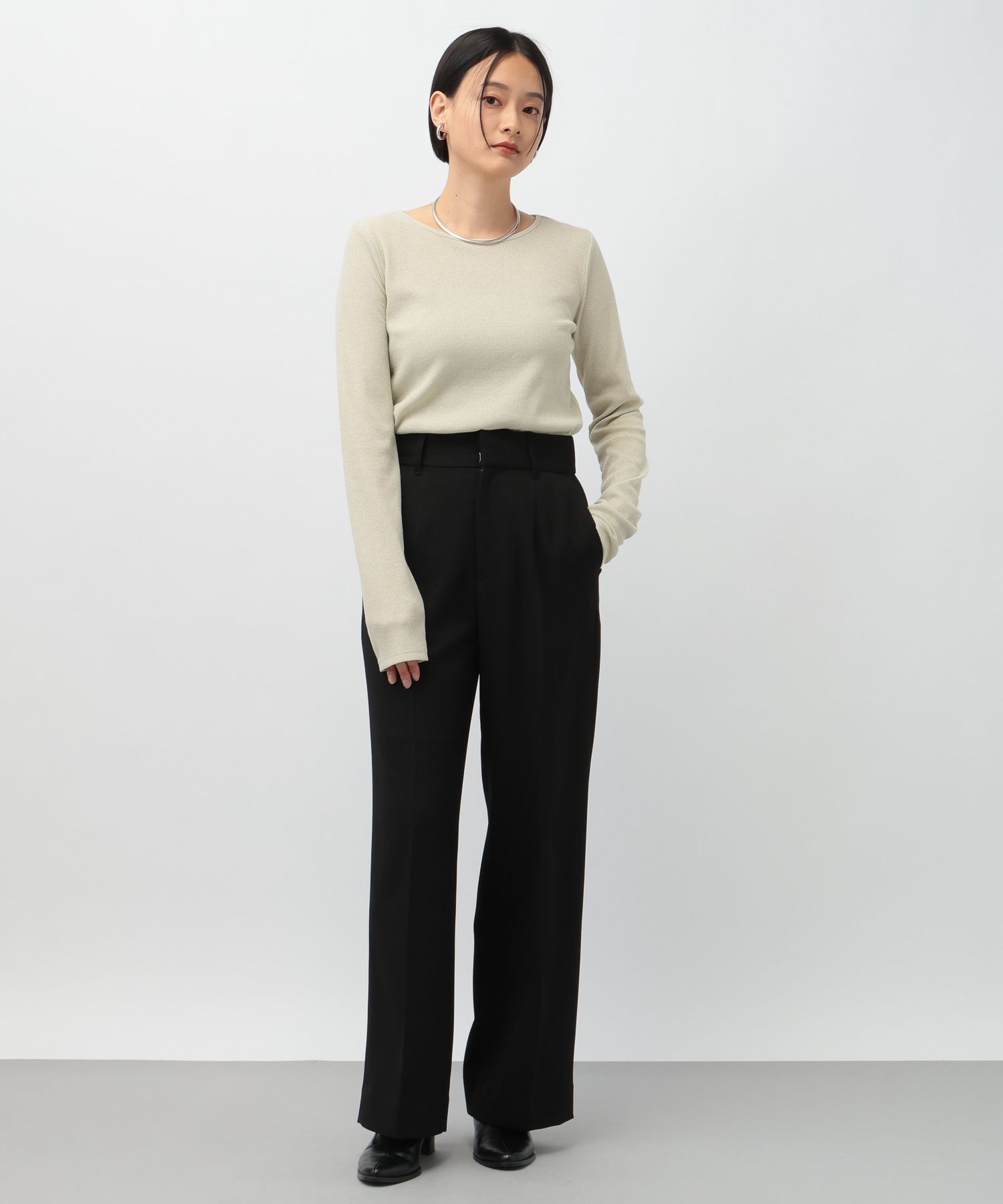 A part by 「ラメメボート_長袖」|Tシャツ・カットソー|