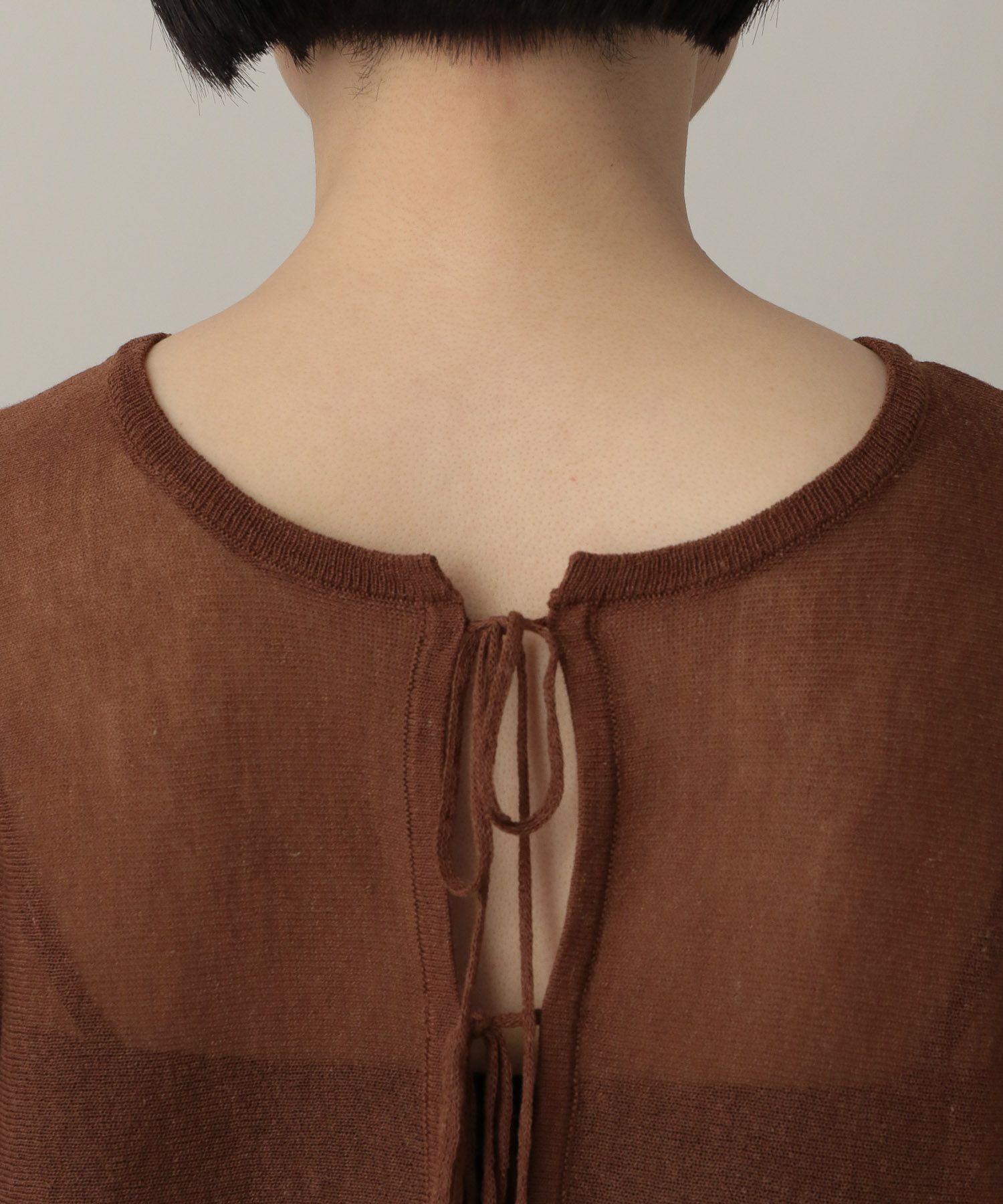 A part by 「バックリボンプルオーバー_5分袖」|ニット・セーター|