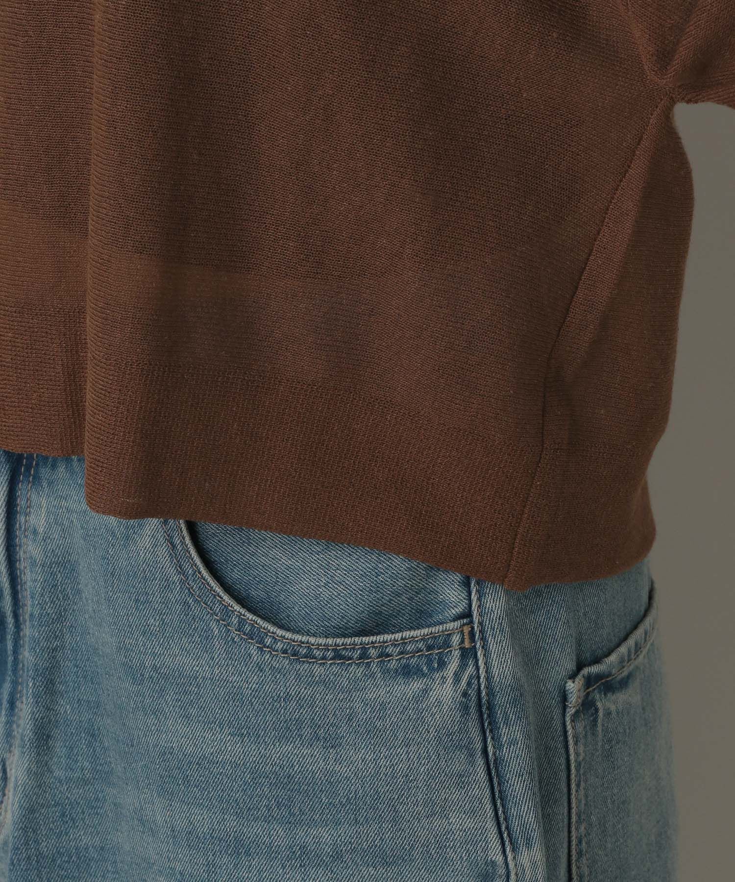 A part by 「バックリボンプルオーバー_5分袖」|ニット・セーター|