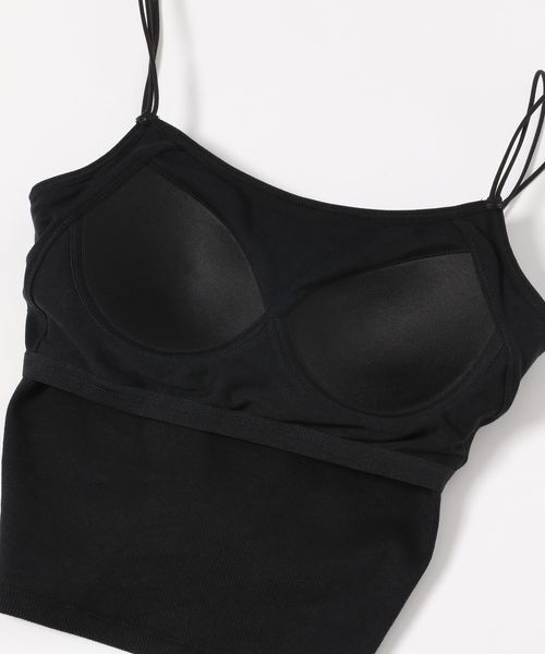 LOWRYS FARM「スタイルＵＰカップクロップドキャミソール」|キャミソール|