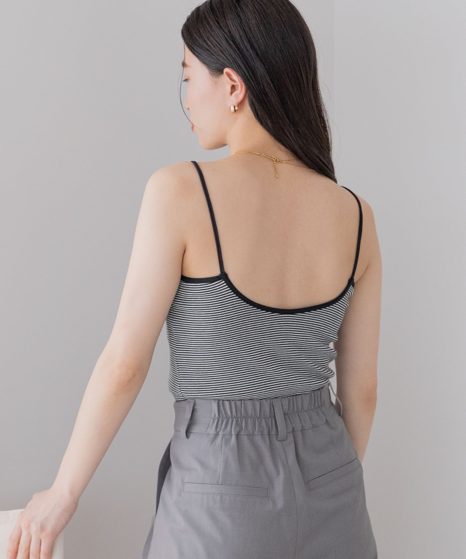 LOWRYS FARM「スタイルＵＰカップクロップドキャミソール」|キャミソール|