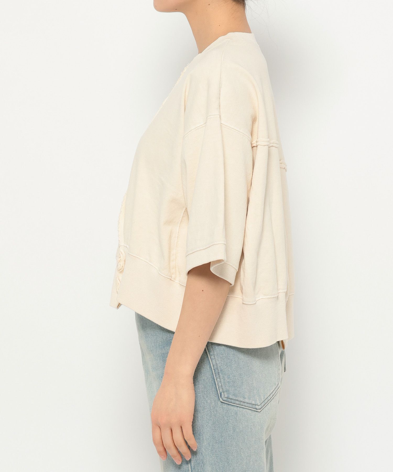 LOWRYS FARM「【選べるSHORT&LONG丈あり】ピグメントリメイク５Ｓ」|Tシャツ・カットソー|