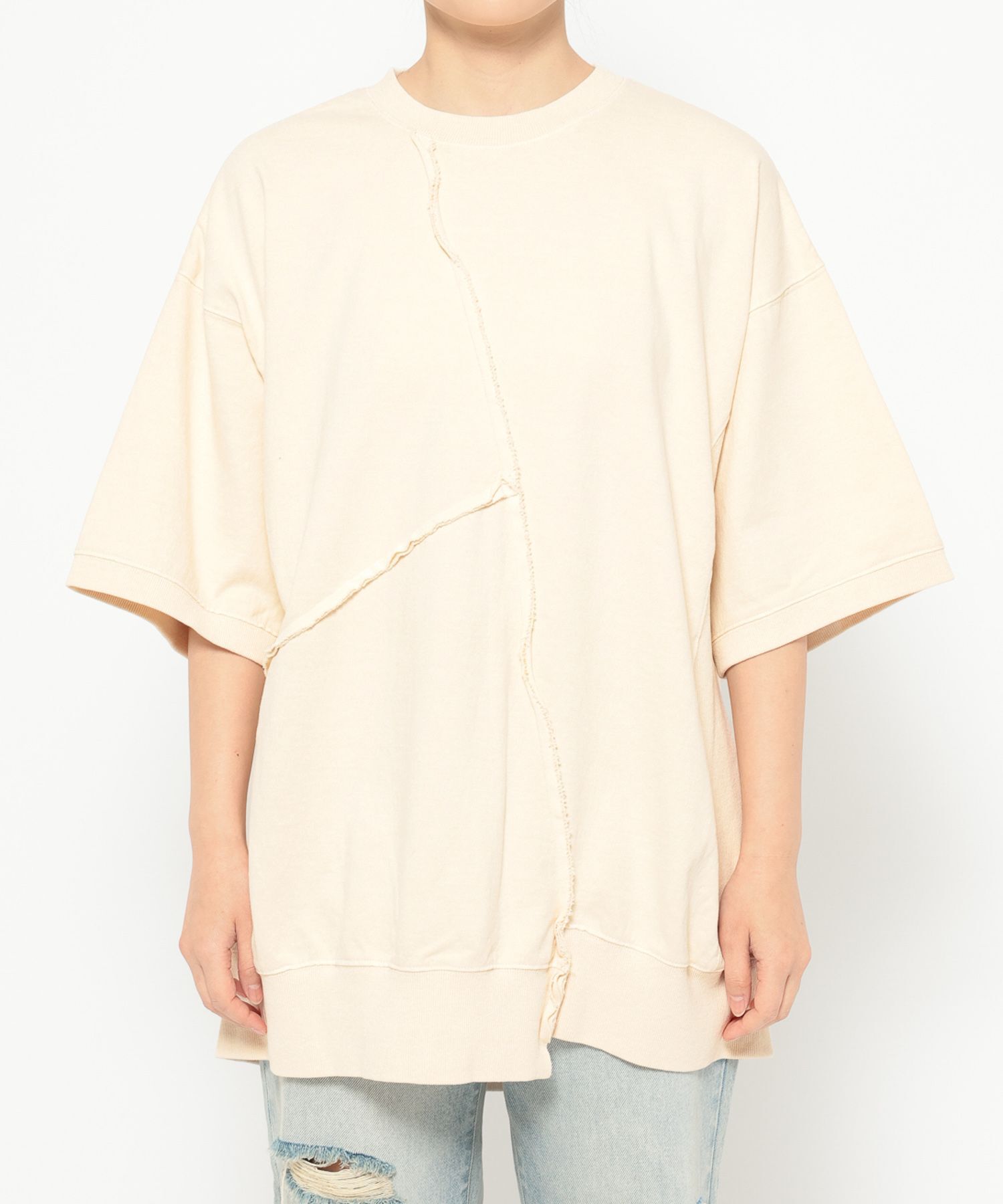 LOWRYS FARM「【選べるSHORT&LONG丈あり】ピグメントリメイク５Ｓ」|Tシャツ・カットソー|