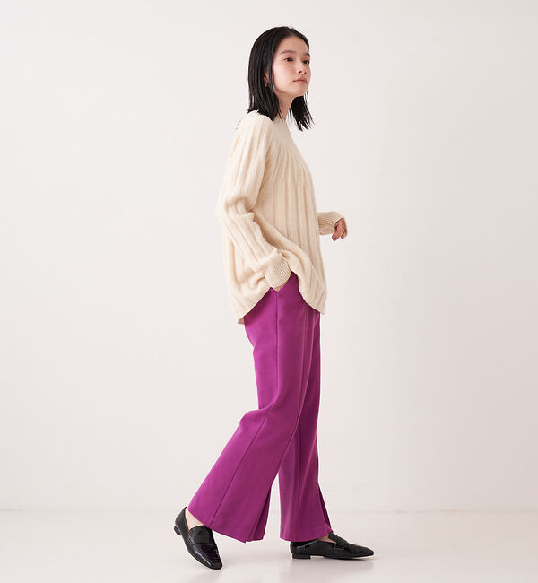collex「【WEB限定】ウール混　カットポンチフレアパンツ」|その他|