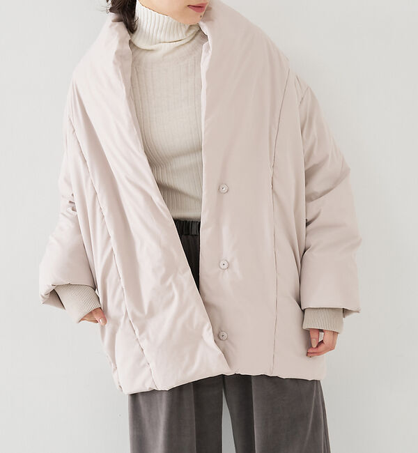 collex「ライトショートダウンコート」|ダウン|グレージュ