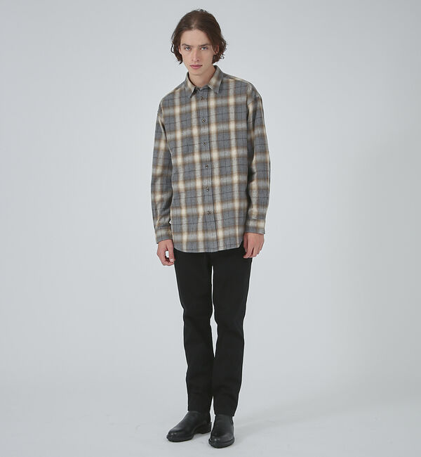 ABAHOUSE「ブラッシュド オーバーチェック シャツ」|シャツ・ブラウス|