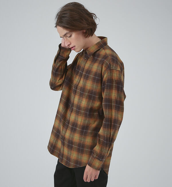 ABAHOUSE「ブラッシュド オーバーチェック シャツ」|シャツ・ブラウス|