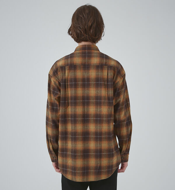 ABAHOUSE「ブラッシュド オーバーチェック シャツ」|シャツ・ブラウス|
