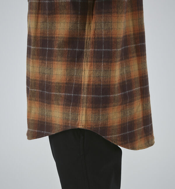 ABAHOUSE「ブラッシュド オーバーチェック シャツ」|シャツ・ブラウス|