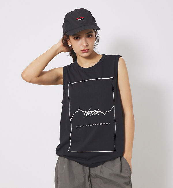 ABAHOUSE「【NANGA/ナンガ】DRYMIX FRAME ノースリーブ/タンクトップ」|Tシャツ・カットソー|