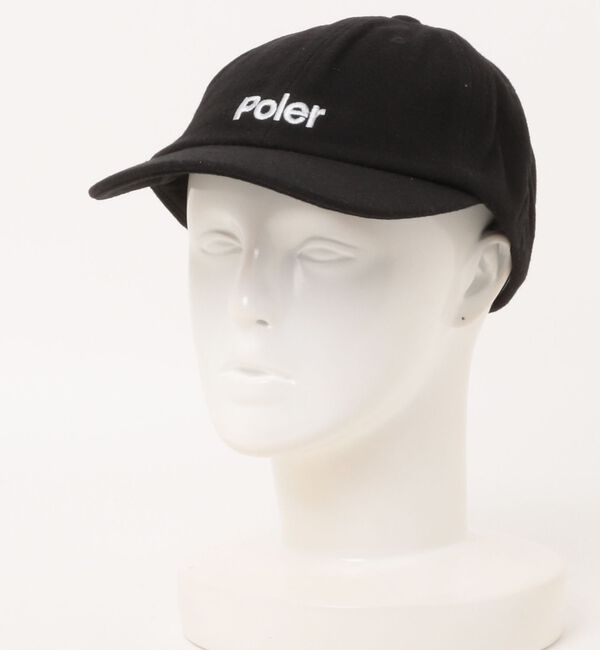 ABAHOUSE「【POLER / ポーラー】WOOL EMB BASEBALL CAP / ウー」|その他|ブラック
