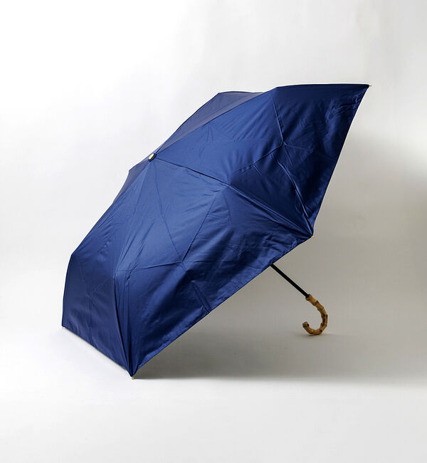 Rouge vif「折り畳み傘 / 日傘 / バンブー / 晴雨兼用 / UV CUT / 遮光」|傘|ネイビー