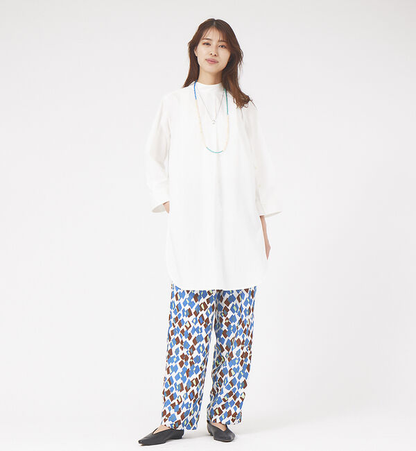 qualite「《セットアップ対応》スパンボイルダイヤプリントパンツ」|その他|