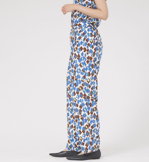 qualite「《セットアップ対応》スパンボイルダイヤプリントパンツ」|その他|