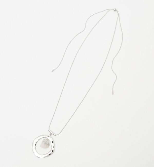 qualite「2WAYストーンネックレス」|ネックレス|シルバー