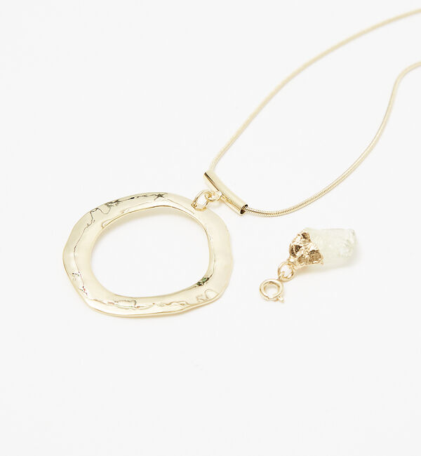 qualite「2WAYストーンネックレス」|ネックレス|