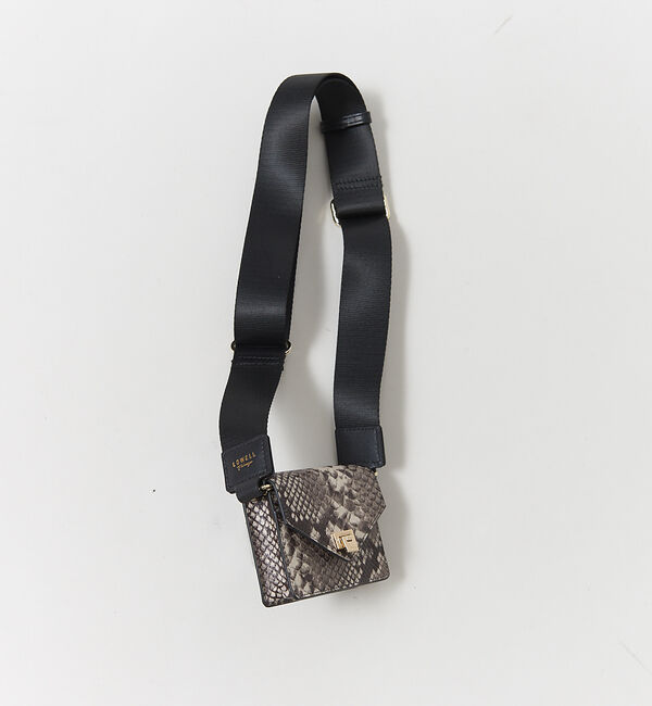 LOWELL things「【BAILA掲載】テープショルダー【単品】」|その他|ブラック