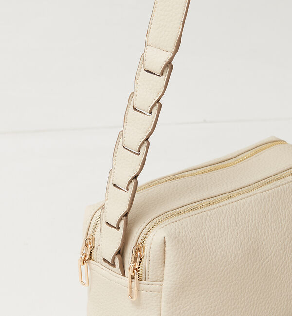 LOWELL things「【TVドラマ使用商品】Frec/WファスナースクエアショルダーBAG」|ショルダー・メッセンジャー|