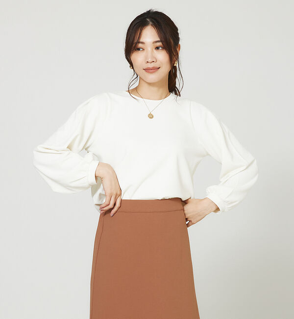 abahouse mavie「カットジョーゼット2WAYブラウス」|Tシャツ・カットソー|