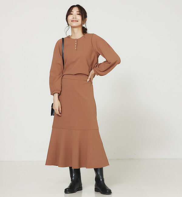 abahouse mavie「カットジョーゼット2WAYブラウス」|Tシャツ・カットソー|