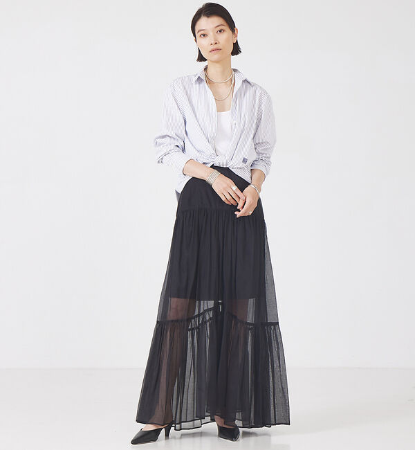 The Store by C' 「【COCUCA】シアーギャザースカート」|スカート|