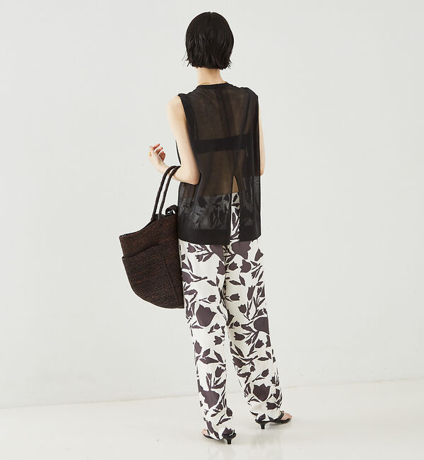 The Store by C' 「【COCUCA】シアーニットノースリーブプルオーバー」|ニット・セーター|