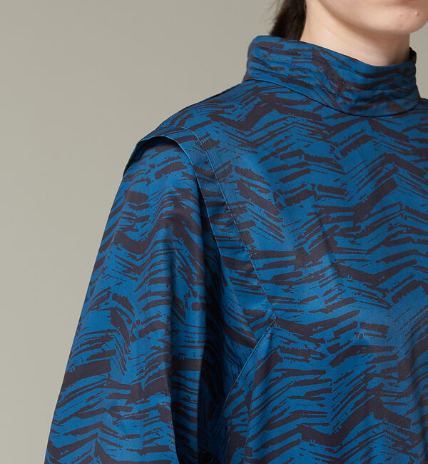 NOMINE「オリジナルプリントギャザースリーブマキシワンピース」|ワンピース|