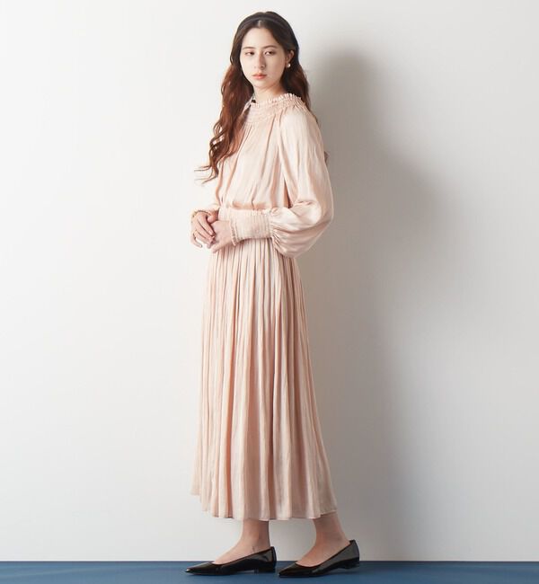 TIARA「ヴィンテージサテンギャザーブラウス」|シャツ・ブラウス|