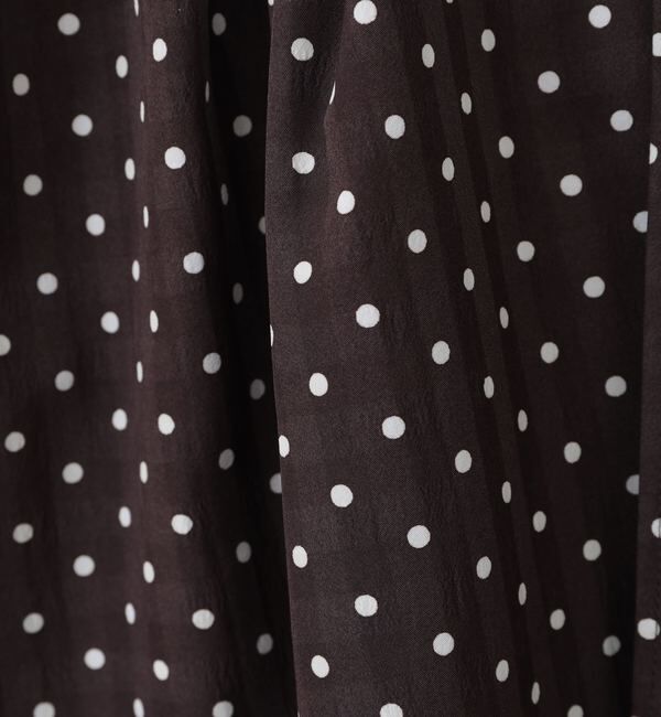 TIARA「ドットプリントケープブラウス」|シャツ・ブラウス|