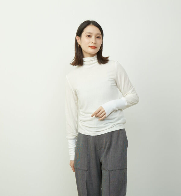 Soffitto「シアーインナープルオーバー」|Tシャツ・カットソー|ホワイト
