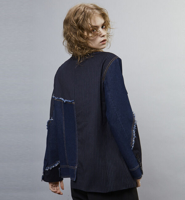 Soffitto「【AULA AILA別注】DENIM COMBINATION JACKET」|テーラードジャケット|