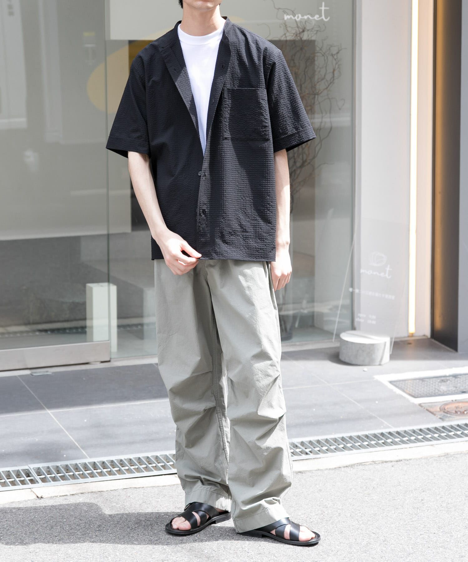 URBAN RESEARCH DOORS「FORK&SPOON　アニヴェンサッカーシャツ」|シャツ・ブラウス|