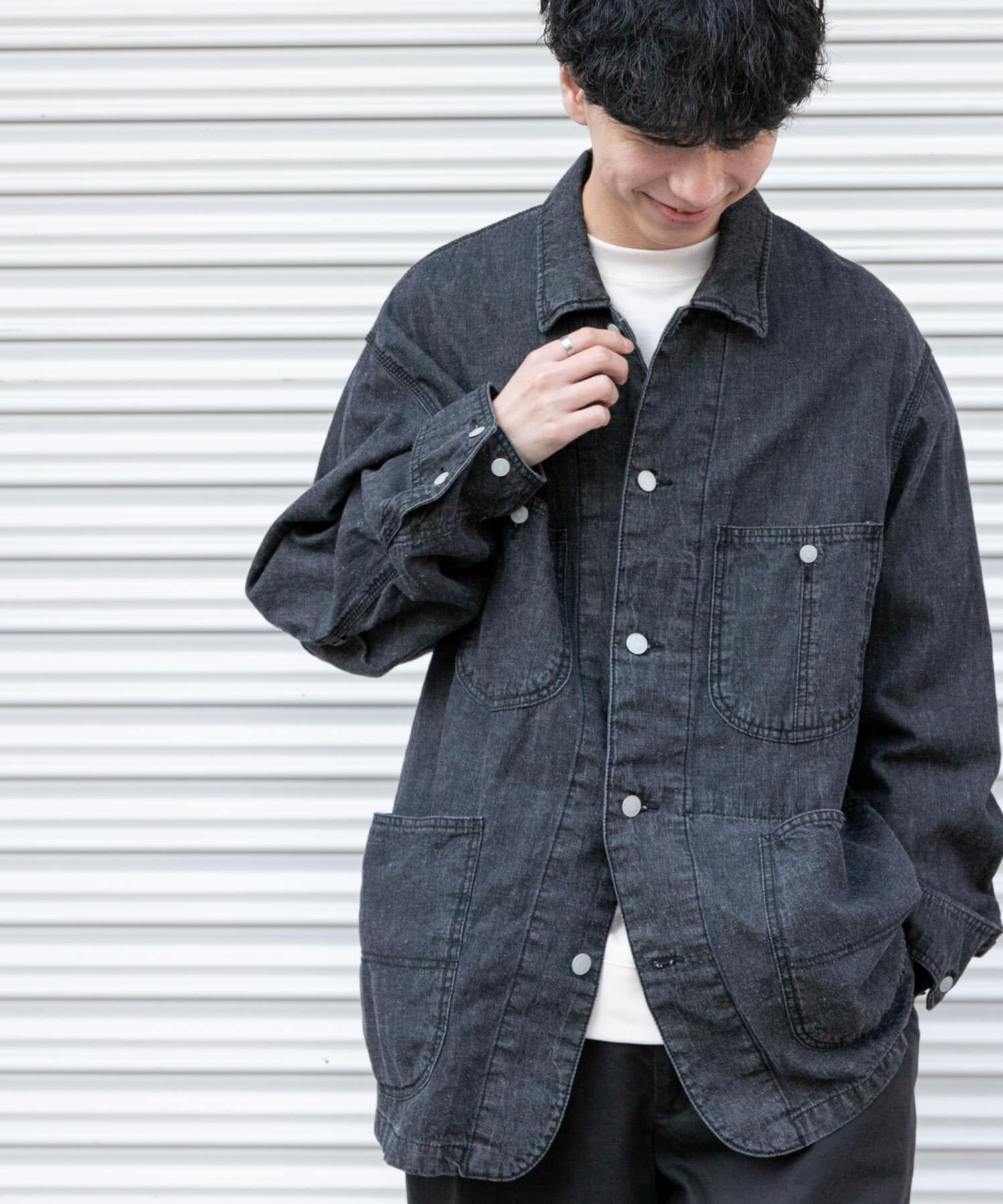 URBAN RESEARCH DOORS「FORK&SPOON　綿麻デニムカバーオール」|その他|