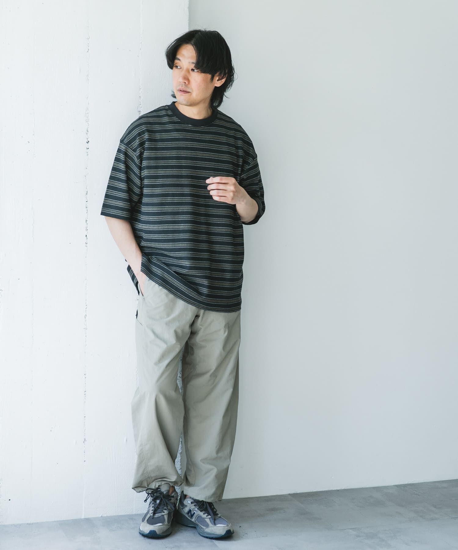 URBAN RESEARCH DOORS「プリントボーダーショートスリーブTシャツ」|Tシャツ・カットソー|