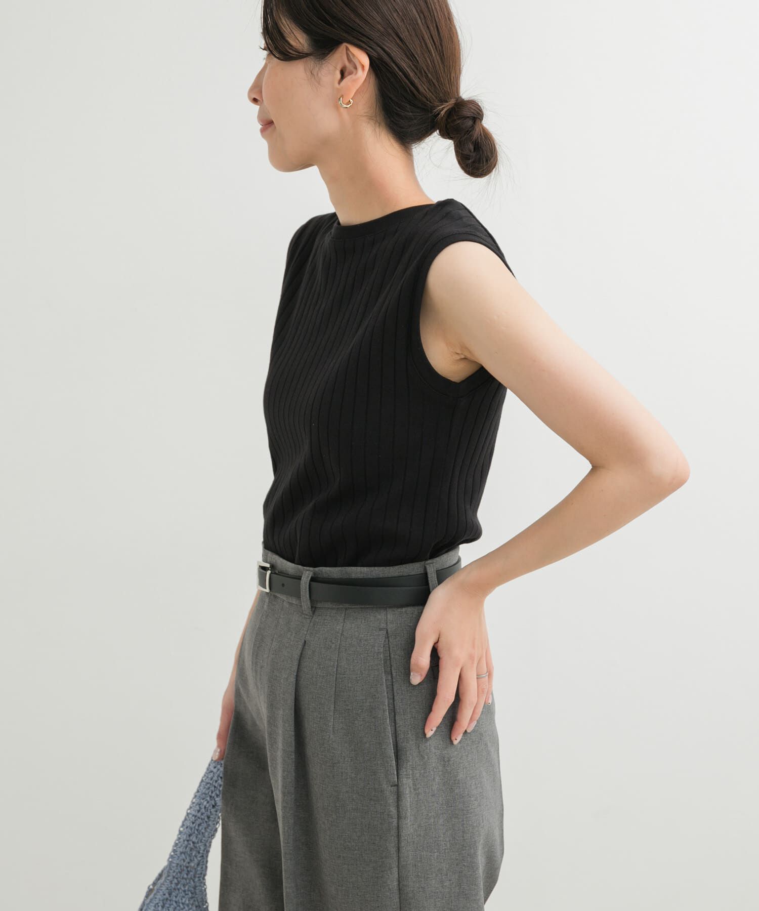 URBAN RESEARCH DOORS「針抜きノースリーブカットソー」|Tシャツ・カットソー|