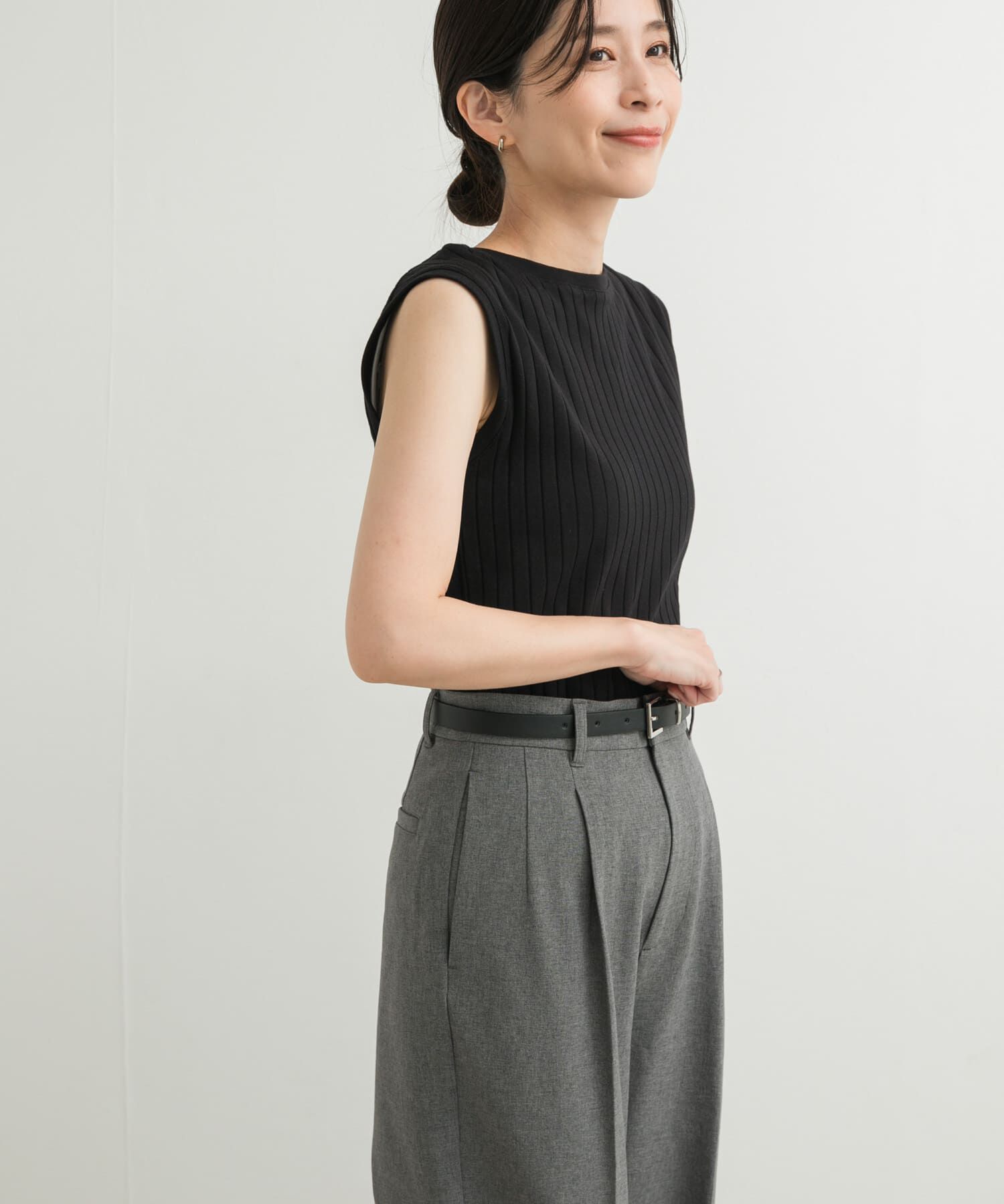 URBAN RESEARCH DOORS「針抜きノースリーブカットソー」|Tシャツ・カットソー|