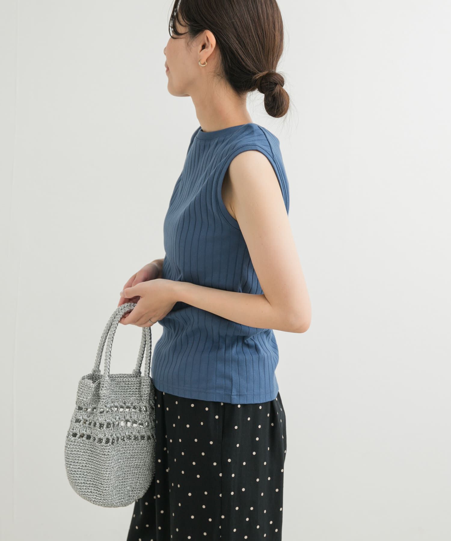 URBAN RESEARCH DOORS「針抜きノースリーブカットソー」|Tシャツ・カットソー|