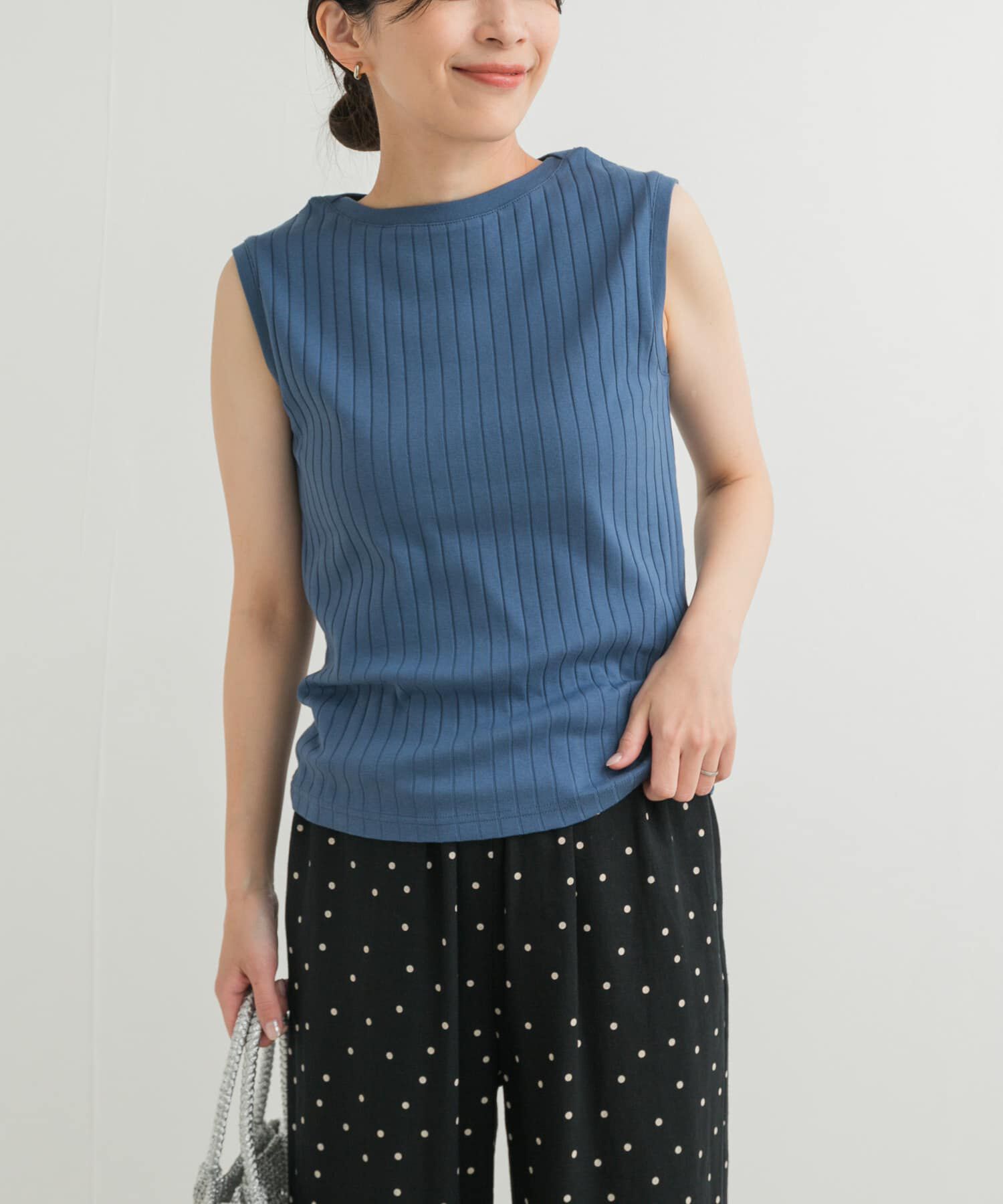 URBAN RESEARCH DOORS「針抜きノースリーブカットソー」|Tシャツ・カットソー|