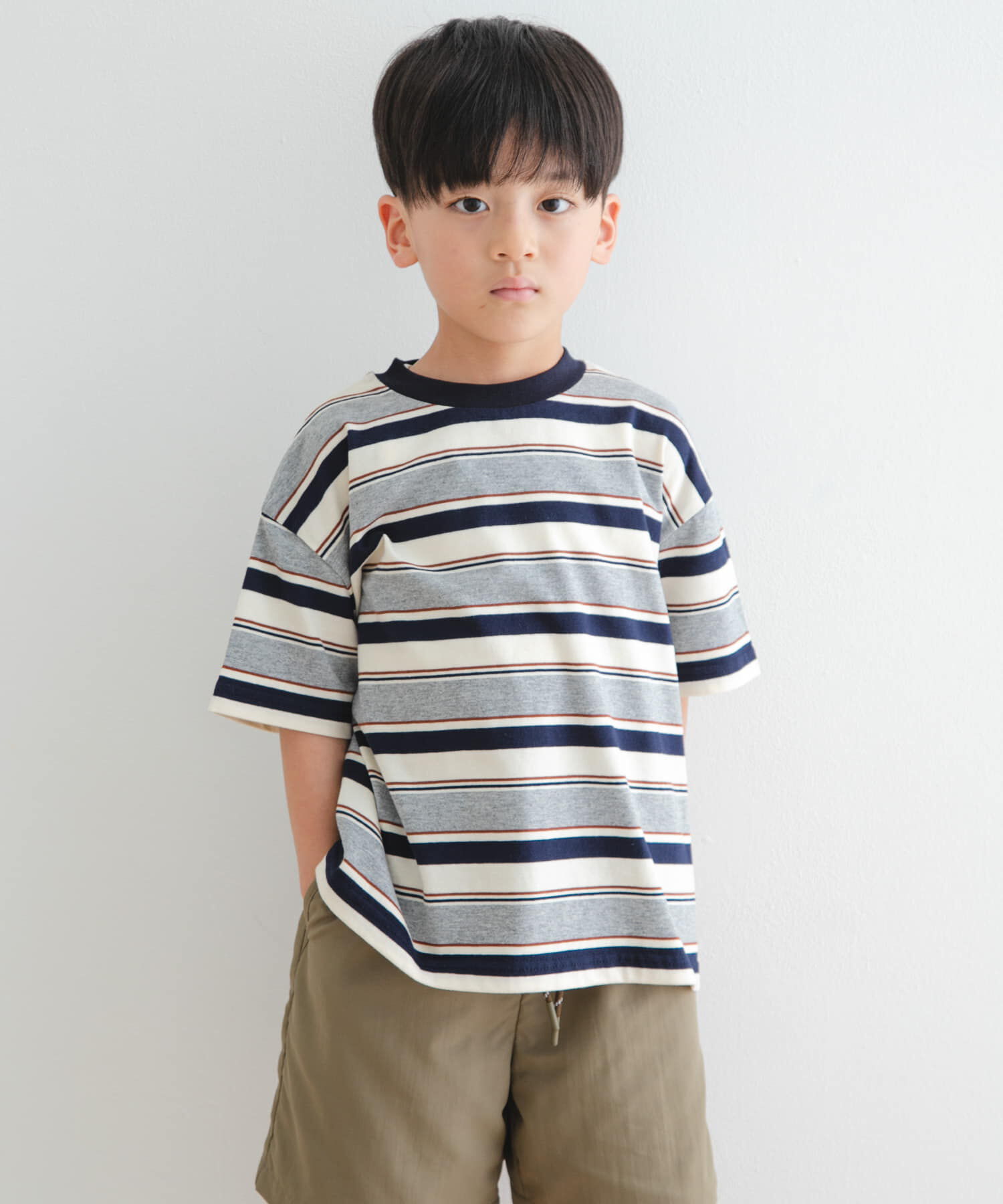 URBAN RESEARCH DOORS「『WEB/一部店舗限定サイズ』マルチボーダールーズTシャツ(KIDS)」|その他|