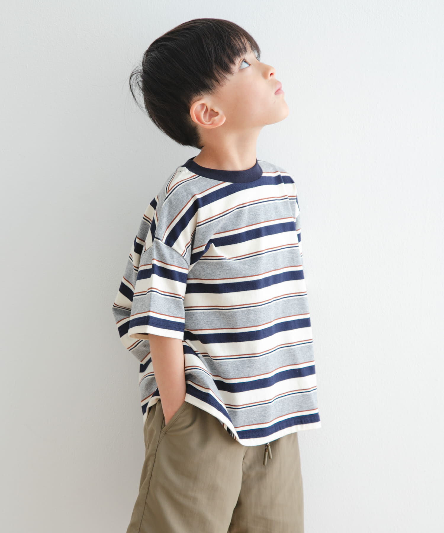 URBAN RESEARCH DOORS「『WEB/一部店舗限定サイズ』マルチボーダールーズTシャツ(KIDS)」|その他|