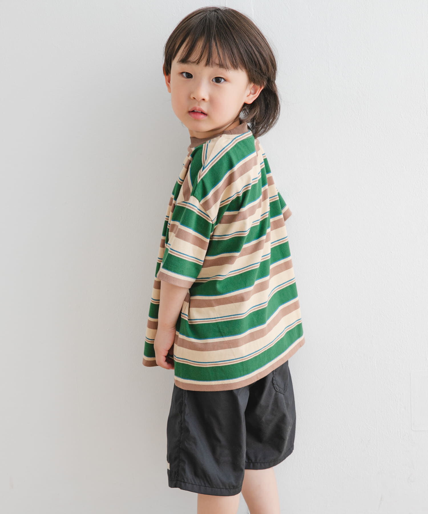 URBAN RESEARCH DOORS「『WEB/一部店舗限定サイズ』マルチボーダールーズTシャツ(KIDS)」|その他|